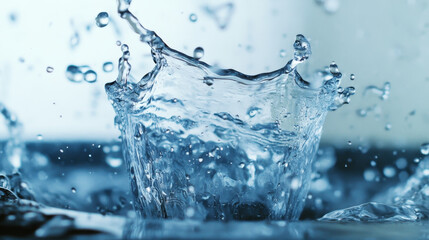Capturing the Moment: Water Splashing on a Glass Surface