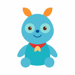 Adorable vector illustration of children's toys