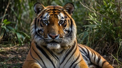 portrait of a bengal tiger