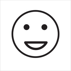 smiley emoticon. smiley emoji icon