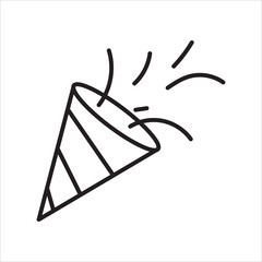 confetti icon. part decoration element