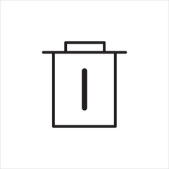 dustbin icon. trash bin icon