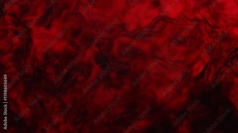 Poster dark swirling red patterns create a dramatic and intense background with a fluid texture and vivid c