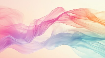 Obraz premium Abstract Colorful Swirling Fabric with Gradient Hues