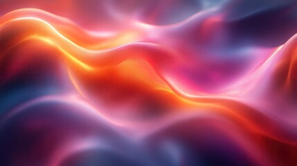 Obraz premium Abstract swirling neon waves, digital art background, vibrant colors, website design