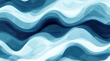 Cool-Toned Digital Waves