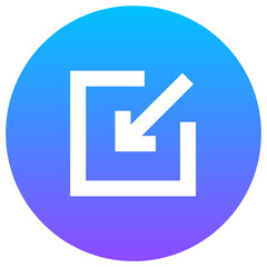 Fototapeta premium Minimize Icon