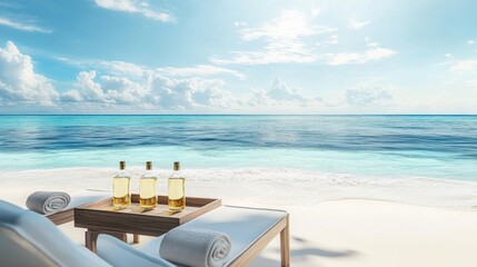 Tranquil Beach Spa Day: Serene Ocean View, Luxurious Relaxation