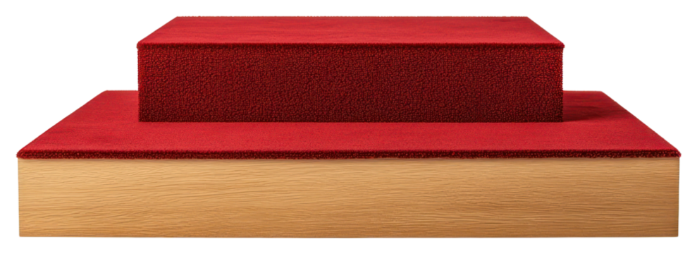 PNG Empty Winners podium with 3 places minimalist furniture letterbox.