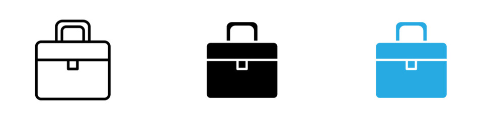 Work experience icon black white vector outline