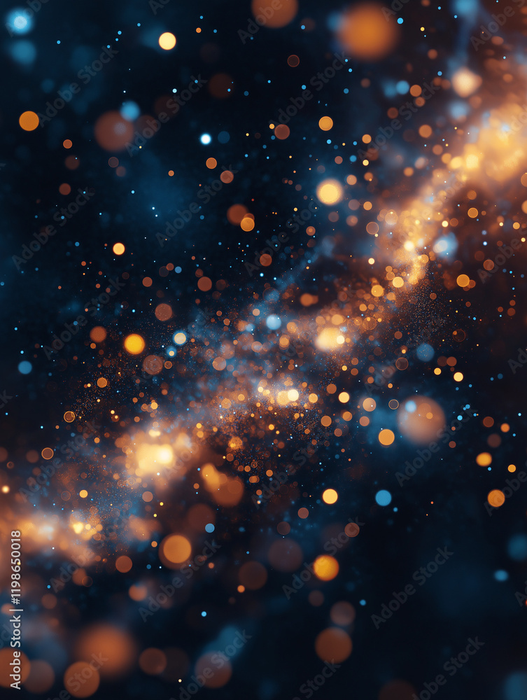 Poster cosmic dust: a mesmerizing abstract background evokes the vastness of space with swirling patterns o