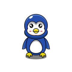 penguin mascot illustration vector design