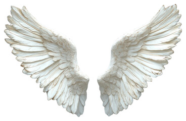Obraz premium PNG White angel wings white decorative decoration.