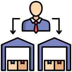 Fototapeta premium Supplier Icon