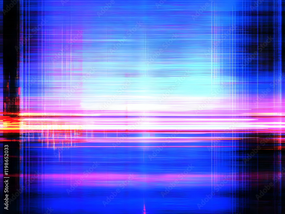 Poster abstract background creates vibrant and dynamic visual effects with colorful lines and grids.