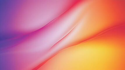 Abstract Background with Smooth Color Gradients and Flowing Lines in Pink, Purple, and Orange