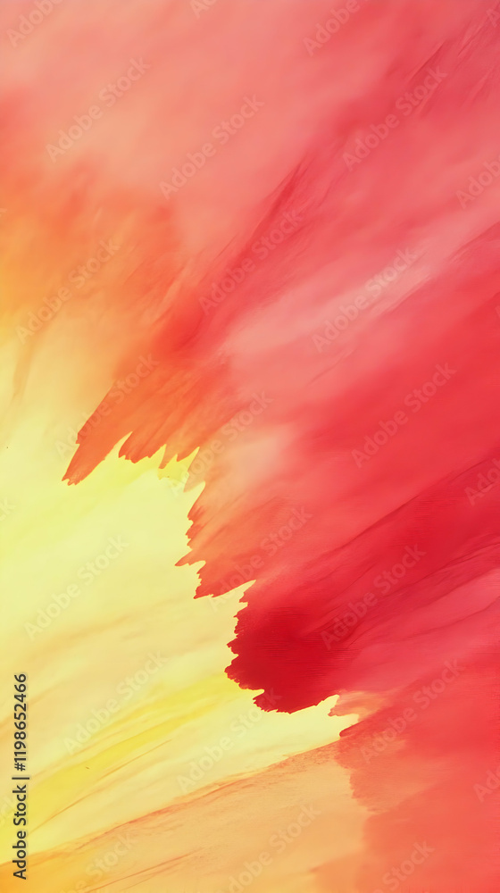Poster abstract background blends vibrant yellow and red hues seamlessly creating a smooth texture
