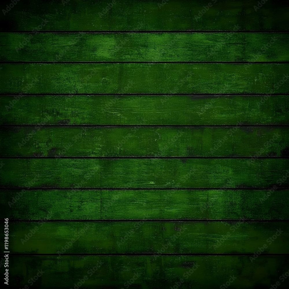 Poster dark green wooden planks form a textured background with horizontal lines