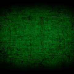 Obraz premium Dark Green Grunge Textured Background with Scratches and Vignette Effect Creates a Dramatic Mood