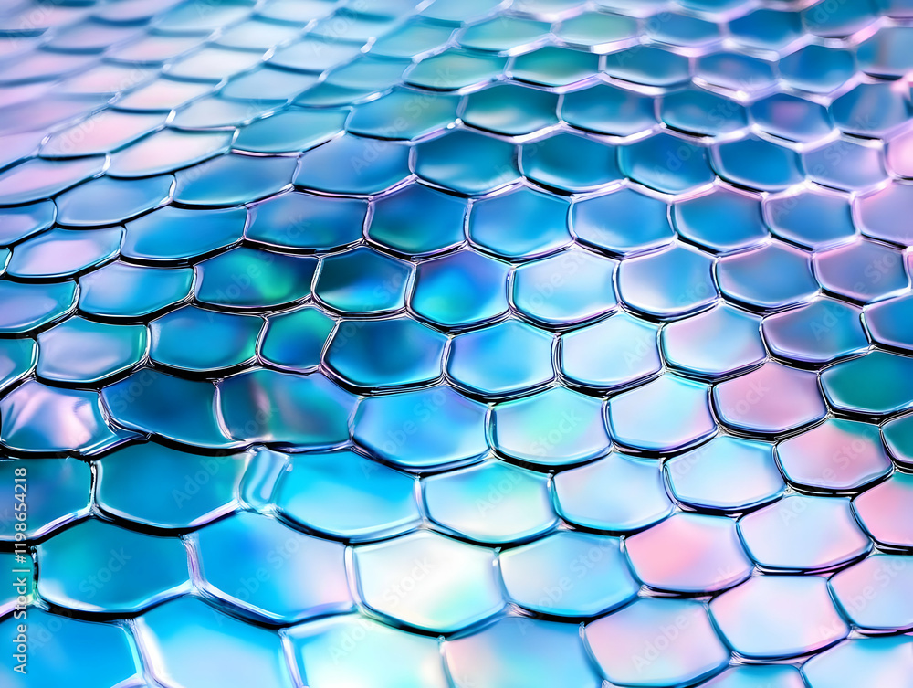 Aufkleber iridescent blue scale pattern texture forms a stunning backdrop seamlessly.