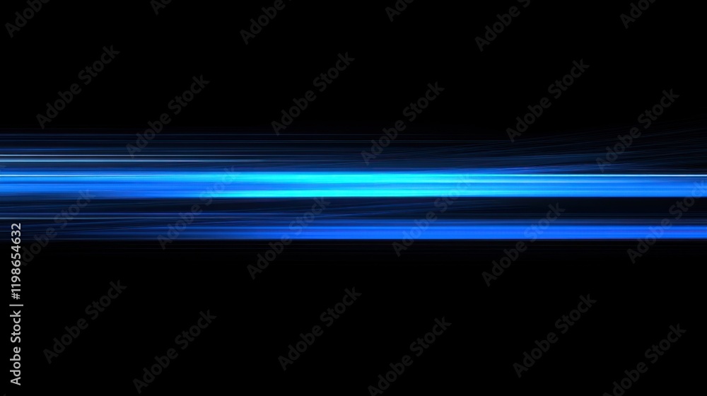 Poster abstract blue lines with dynamic motion effects.