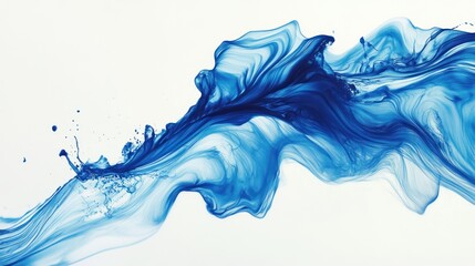 Obraz premium Abstract blue lines with dynamic motion effects.