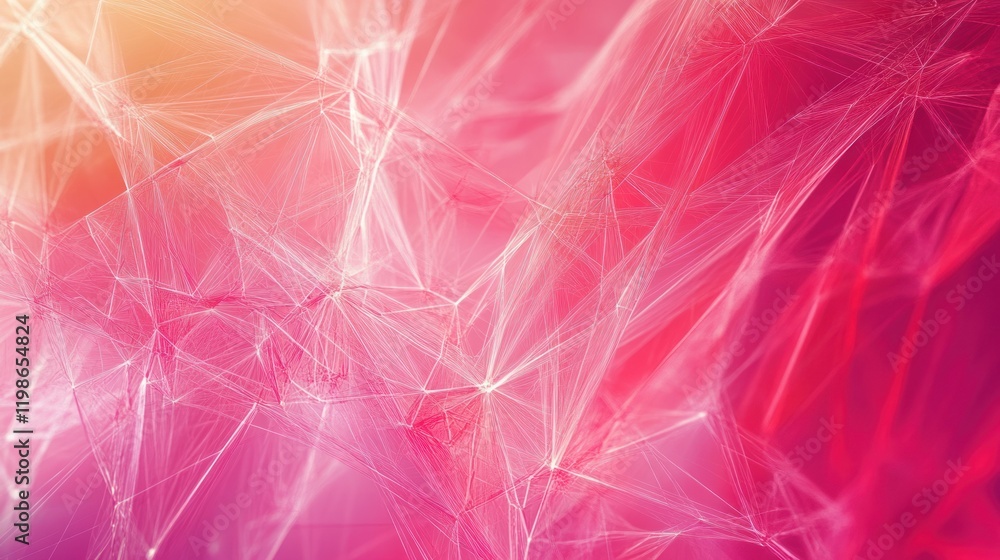 Poster abstract cyberspace plexus background.