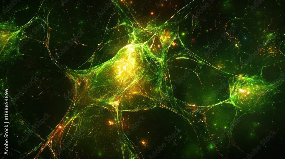 Poster abstract digital background with plexus style.