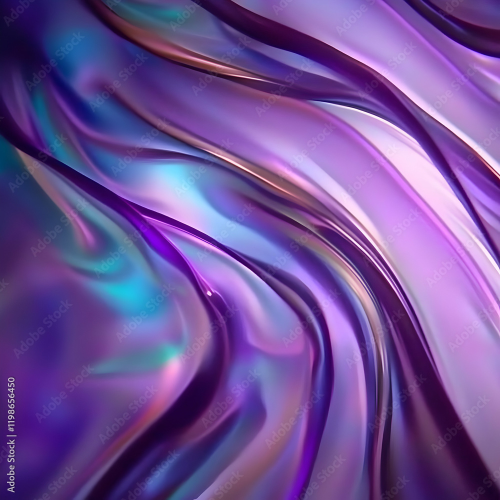 Poster abstract purple waves flow smoothly creating a dreamy and ethereal background