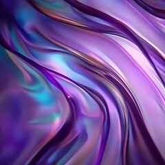 Obraz premium Abstract Purple Waves Flow Smoothly Creating a Dreamy and Ethereal Background