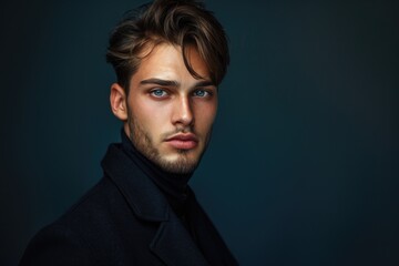 Obraz premium Stylish studio portrait of a handsome young man.