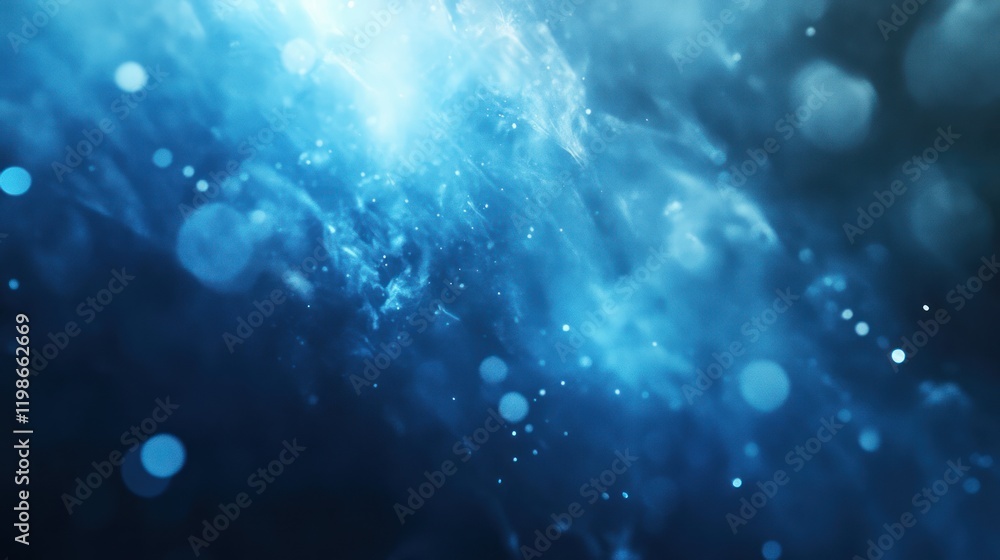 Poster blue light beams and rays in motion graphics.