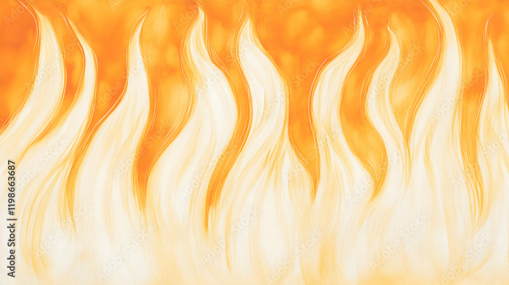 Poster abstract orange and white flame background creates a warm and inviting atmosphere with soft and flow