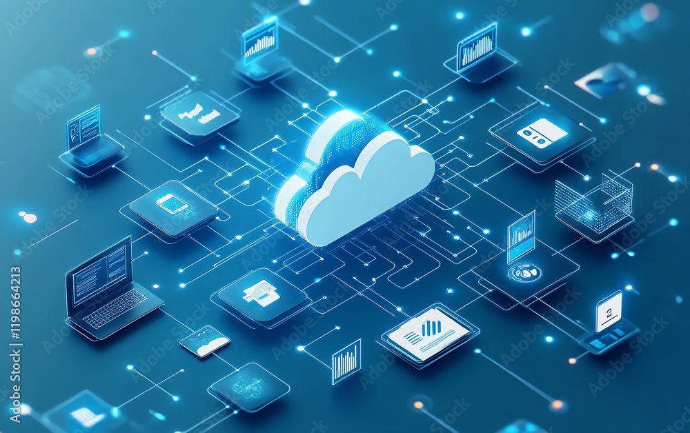 Aufkleber concept of global business network and data exchange, incorporating digital technology, business int