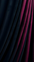 Elegant Dark and Purple Draped Fabric Creates a Luxurious Textured Background