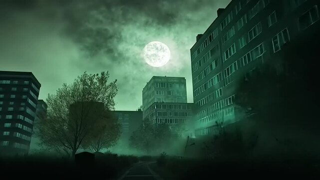 halloween night in the city