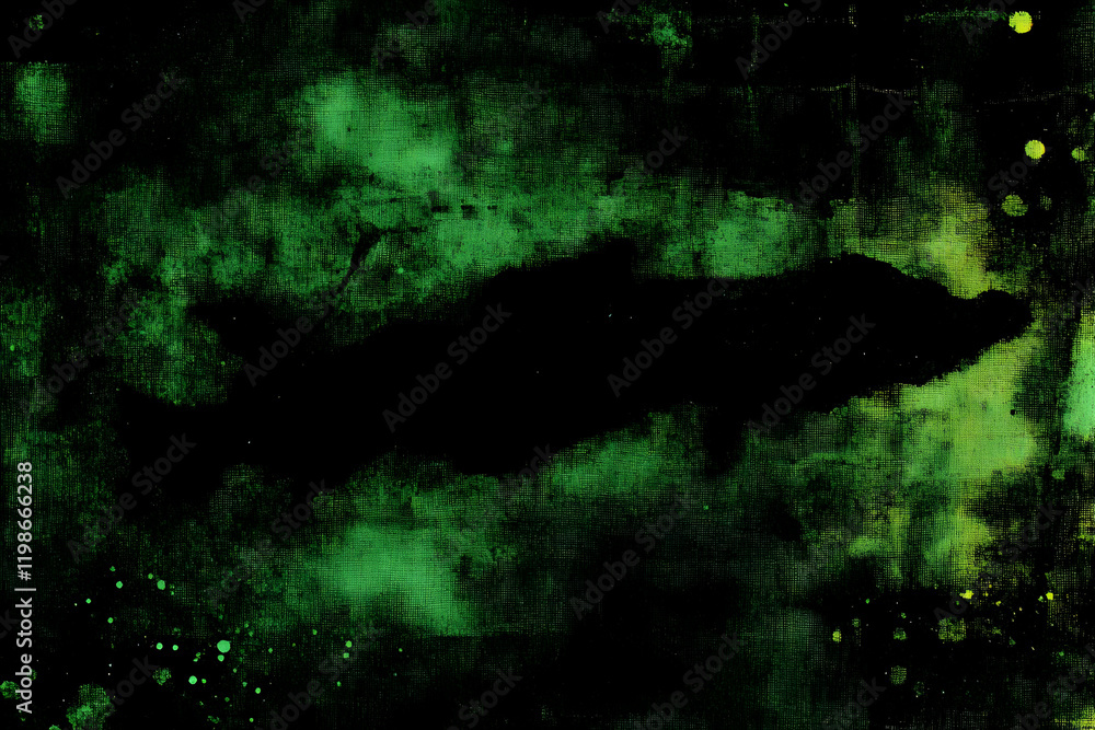 Poster dark green abstract background texture creates a moody and mysterious atmosphere with paint splatter