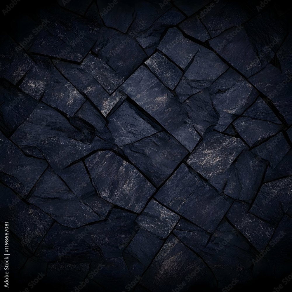 Aufkleber dark stone wall texture creates a rugged and textured background with intricate patterns and shades