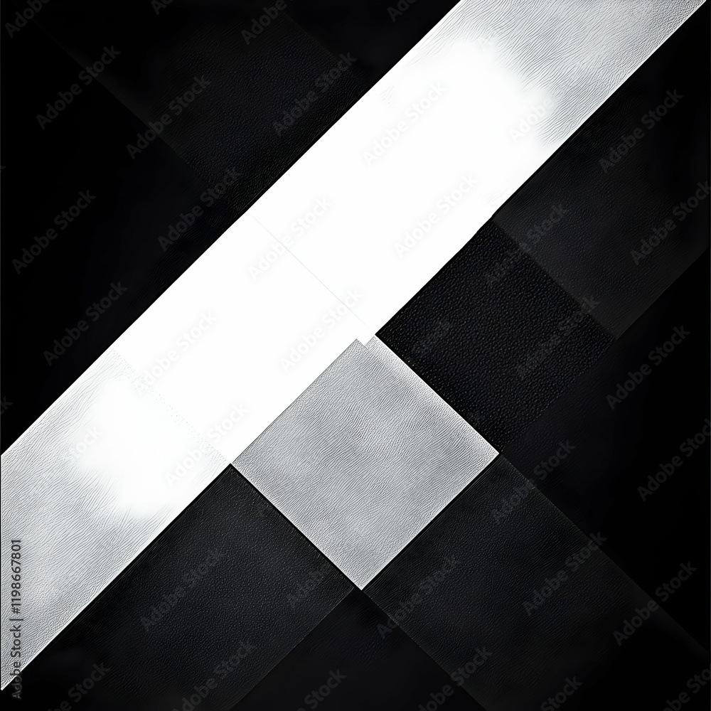 Poster abstract background with black and white geometric shapes forms a dynamic and modern design.