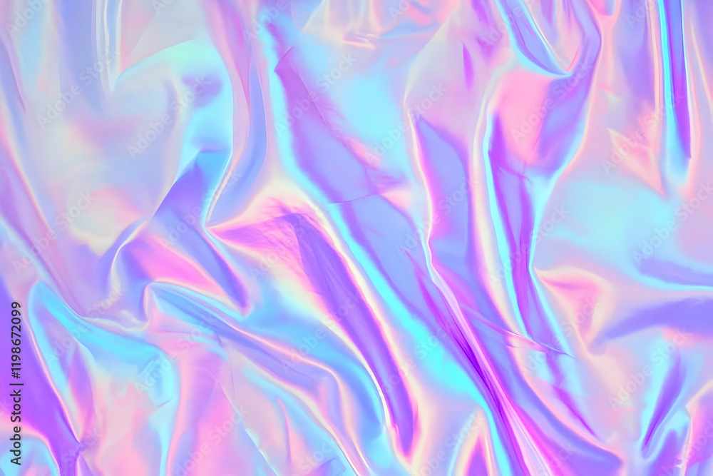 Aufkleber iridescent holographic abstract background creates a smooth colorful texture with soft pastel colors