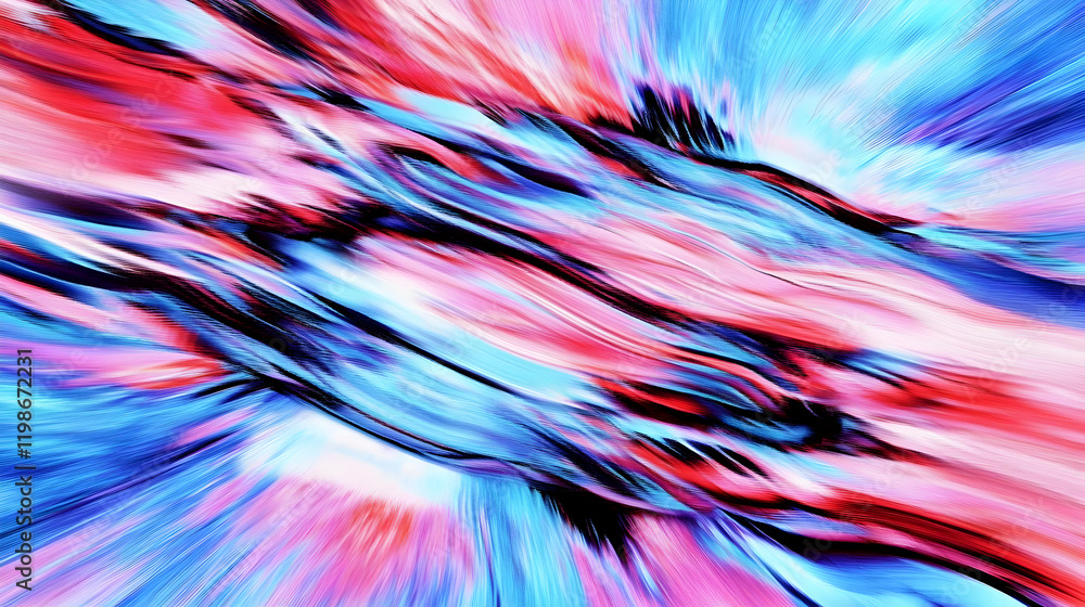 Poster abstract background creates dynamic flow with vibrant colors and fluid motion, an artistic represent