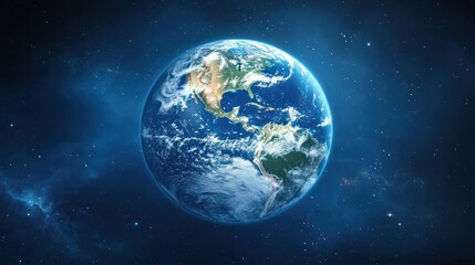 Global business economy and technology focus.