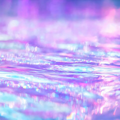 Iridescent Water Ripples Create a Dreamy Abstract Background with Soft, Pastel Colors.
