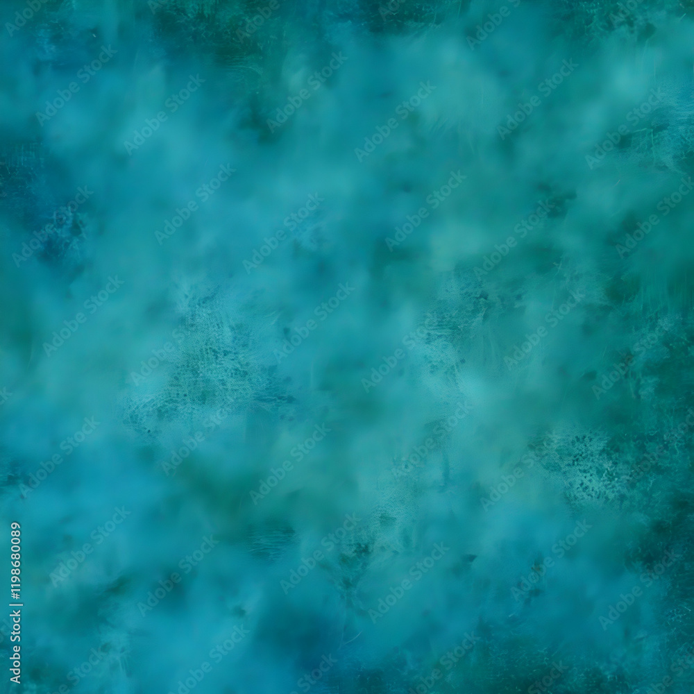 Poster abstract turquoise background creates a soft, dreamy atmosphere with subtle texture and depth for de