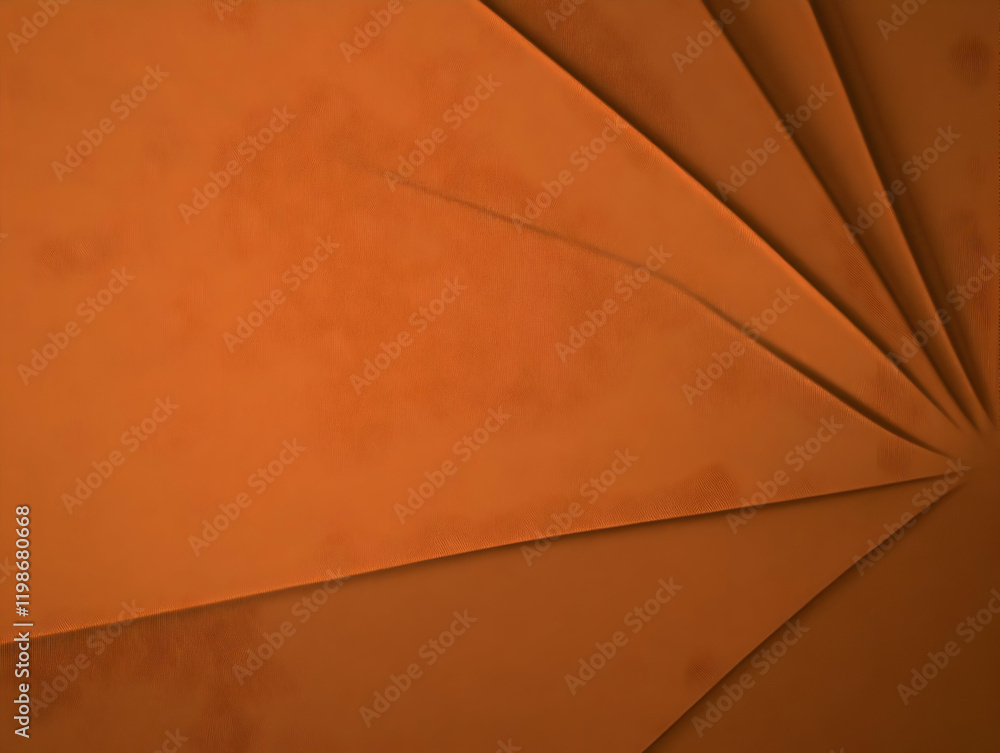 Aufkleber abstract orange folded paper texture background creates a dynamic visual