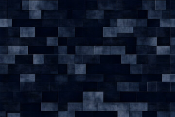 Abstract Background of Dark Blue Rectangles with Subtle Crosshatching Creates Intriguing Visual Texture.