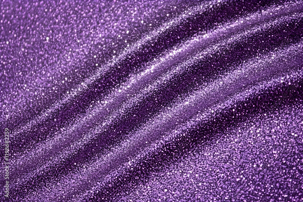 Poster purple glitter texture background creates a sparkling and festive design with shimmering particles