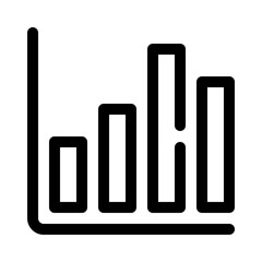 bar chart line icon