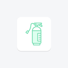 Fire Extinguisher duotone line icon , vector, pixel perfect, illustrator file
