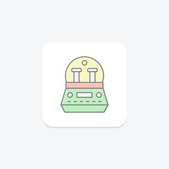 Fototapeta premium Centrifuge lineal color icon , vector, pixel perfect, illustrator file